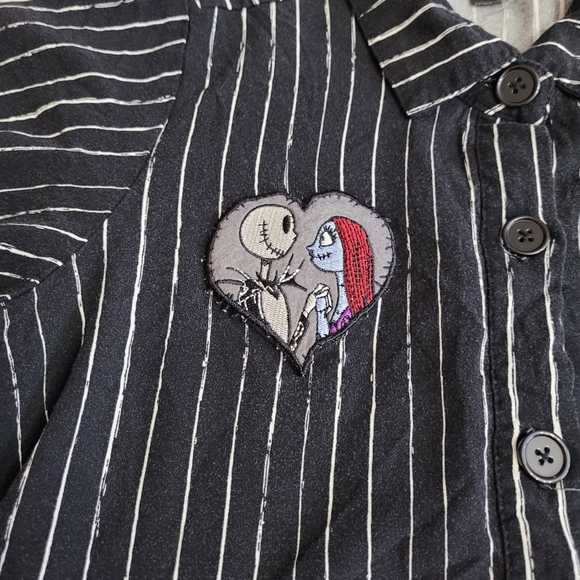 Disney Womens Size Medium The Nightmare Before Christmas Pinstripe Dress - Picture 3 of 9